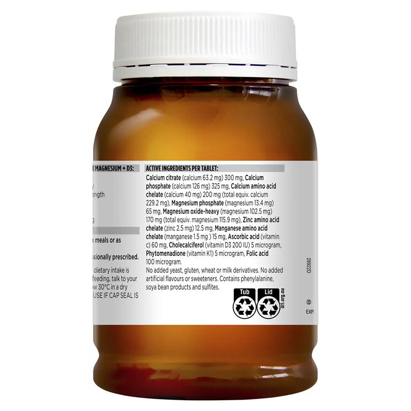 Blackmores Total Calcium & Magnesium + D3 200 Tablets - Image 3